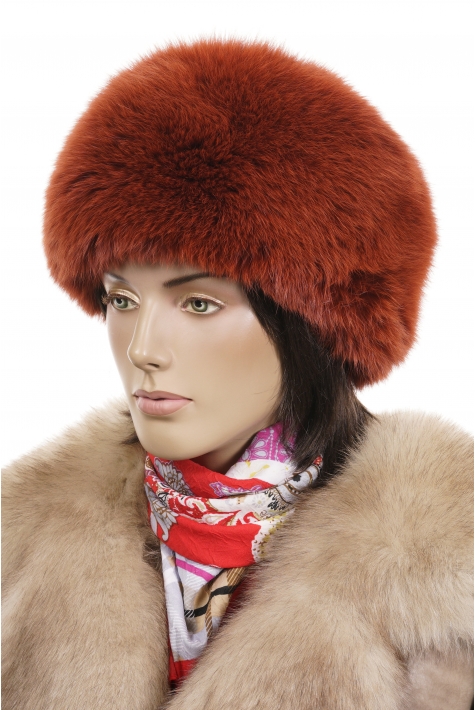 Меховая женская шапка ушанка из меха песца — от интернет магазина fiona.ua